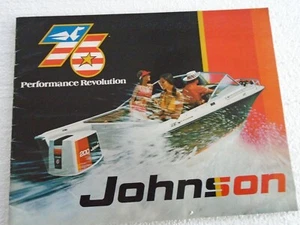 Johnson 1976 folleto de ventas fueraborda 2 hp a V-6 - Imagen 1 de 5