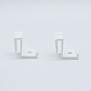Shower screen door spare parts HOOKS X 2 WHITE SUITS IDEAL, REGENCY, NORFE - Picture 1 of 2