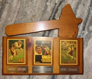 Vintage 1991 NFL Washington Redskins Handmade Wooden Hanging Tomahawk Plaque - Picture 1 of 6