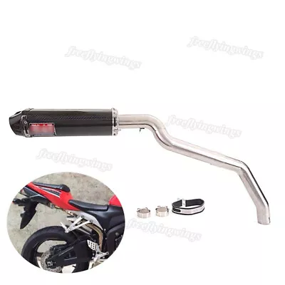 Silenciador de escape deslizable en tubo de enlace medio para Honda CBR1000RR 2004 2005 2006 2007 Foto 1 de 4