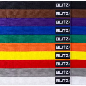 Blitz Plain Coloured Rank Belt Karate Judo Rank Colour Belt - Picture 1 of 22