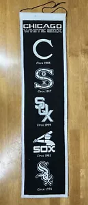 Chicago White Sox Winning Streak Heritage Wool Blend Banner Cooperstown Coll - Picture 1 of 2