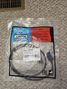 Tripp Lite,Power Extension Cord 4 Ft/1.2m 10A 18AWG 100V-250V C13/C14 P004-004 - Afbeelding 1 van 2