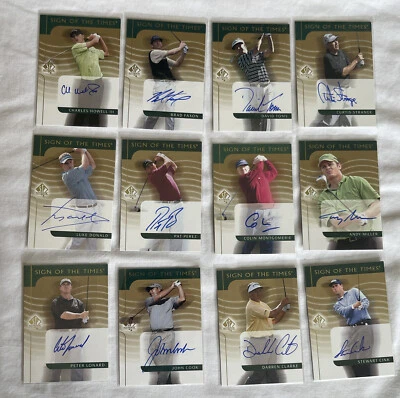 2003 SP Authentic Sign Of The Times Autograph Auto Card Lot - Curtis Strange +11 - Image 1 of 4