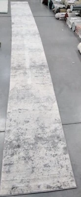 GREY / IVORY 2' X 20' Back Stain Rug, Reduced Price 1172764254 BNT822H-220 - Image 1 of 3