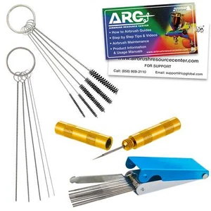 25pc Needle & Brush Cleaning Tool Set Kit for Carburetor, Airbrush, Spray Gun - Bild 1 von 5