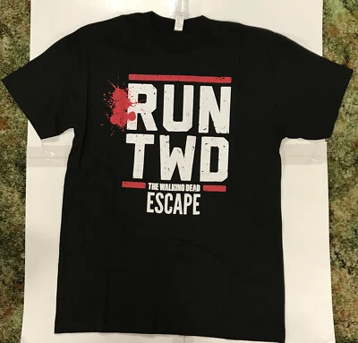 Camisa TWD The Walking Dead RUN TWD ESCAPE Nueva Talla Mediana Foto 1 de 4