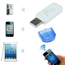 Hot Wireless USB Bluetooth v2.1 Audio Music Receiver Adapter For iPhone 4 5 Blue