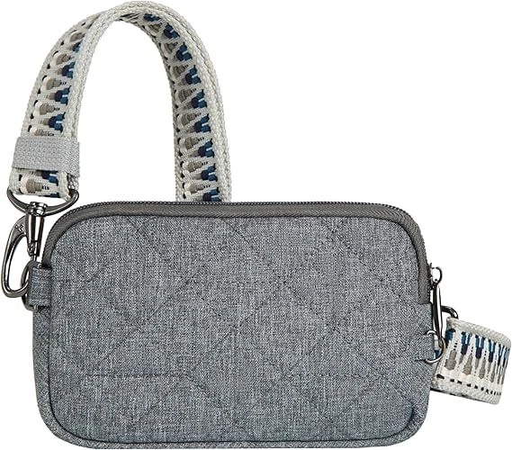 Travelon Boho Antirrobo Teléfono Eslinga, Gris Brezo, Bolsos y Bolsos de Mujer Foto 1 de 1