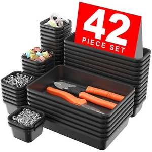 42Pack Tool Box Organizer Tray Divider Set Desk Drawer Organizer - Picture 1 of 8