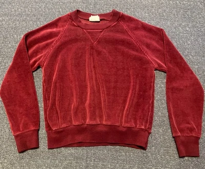 Sudadera Pullover Vintage Royal Knight Velour Niños Talla 10 Borgoña Hecha en EE. UU. Foto 1 de 4