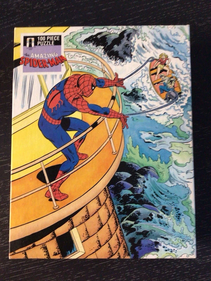 Винтажная запечатанная головоломка 1988 Rainbow Works Marvel The Amazing Spider-Man 100 шт. - Изображение 1 из 4