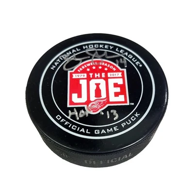 Disco de juego oficial firmado por Brendan Shanahan Farewell to the Joe - HOF'13 - Beckett Foto 1 de 2