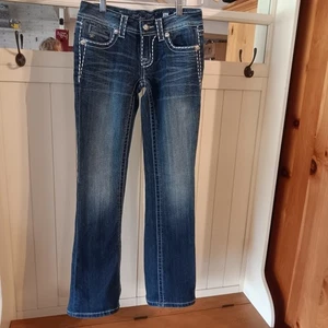 Miss Me Butterfly Pocket Boot Jeans, Women's Size 26 - Picture 1 of 13