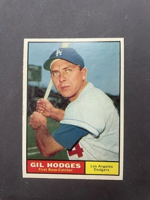 1961 Topps Baseball #460 Gil Hodges Los Angeles Dodgers HOF EX - Imagem 1 de 2