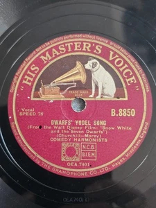 RAR Comedy/COMEDIAN HARMONISTS,Schellack 78,Dwarfs Yodel Song/TI-PI-TIN HMVB8850 - Bild 1 von 6