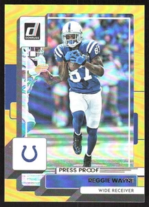 Prueba de prensa premium Reggie Wayne Donruss #51 1347J 2022 - Imagen 1 de 2