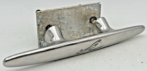 SEA RAY 10" BOAT CLEAT STAINLESS STEEL WITH LOGO ON TOP & PLATE - Picture 1 of 11