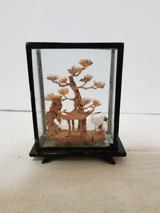 Vintage Chinese Folk Art Cork Carving Diorama Sculpture from China - Picture 1 of 5
