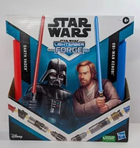 Star Wars: Lightsaber Forge Darth Vader and Obi-Wan Kenobi Toy Set Disney Hasbro - Picture 1 of 2