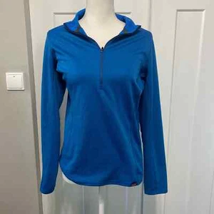 Patagonia Women's Capilene Midweight Zip-Neck- Blue- Medium - Picture 1 of 7