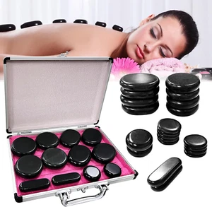 Hot Stones Massage Kit with Heater, Portable Electric Hot Stones Set with Heatin - Picture 1 of 7