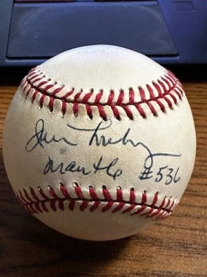 JIM LONBORG 6 SIGNED AUTOGRAPHED OAL BASEBALL!  Red Sox! - Image 1 of 2