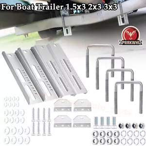Paquete de 4 Kit de soporte de litera superior giratorio galvanizado de 10" para remolque de barco 1,5x3、2x3、3、3x3 - Imagen 1 de 14