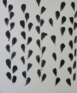 DONALD SULTAN from the 'Wall Flowers' Suite HAND SIGNED NUMBERED SERIGRAPH