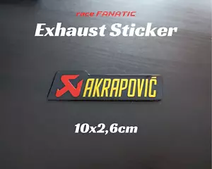 Akrapovic Auspuff Emblem Aufkleber Hitzefest Aluminium Sticker - Picture 1 of 1