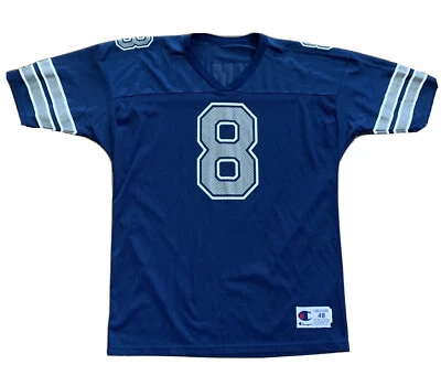 Vtg Dallas Cowboys Troy Aikman #8 NFL FOOTBALL JERSEY Mens Size 48 Champion - Image 1 of 4