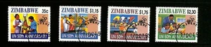 Zimbabwe - 1995 - Scott #746-749 - Used Complete Set - 50th United Nations - Picture 1 of 1