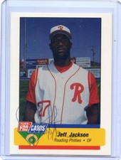 1994 FLEER PRO CARDS READING PHILLIES HAND SIGNED AUTO AUTOGRAPH  JEFF JACKSON