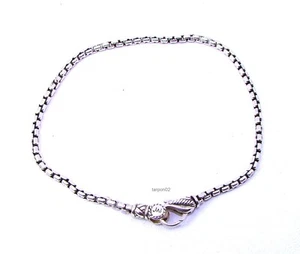 ๐ท John Hardy JAI Box Chain 2.7mm Sterling Silver Bracelet - Small NIB - Picture 1 of 20