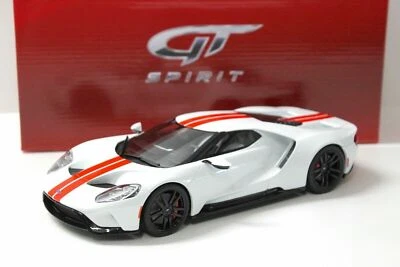 FORD GT 2017 BLANCO HELADO ROJO LANES SPIRIT GT097 1/18 RESINA 1500 PIEZAS - Imagen 1 de 4