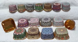 10xPleated Round/Square Baking Cases Cupcake Muffin 8 Mandala Designs New Stock - Picture 1 of 30
