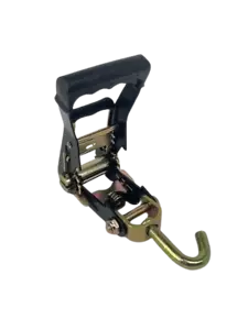 2" schwarze strapazierfähige Ratsche mit drehbarem J-Haken - Bild 1 von 1