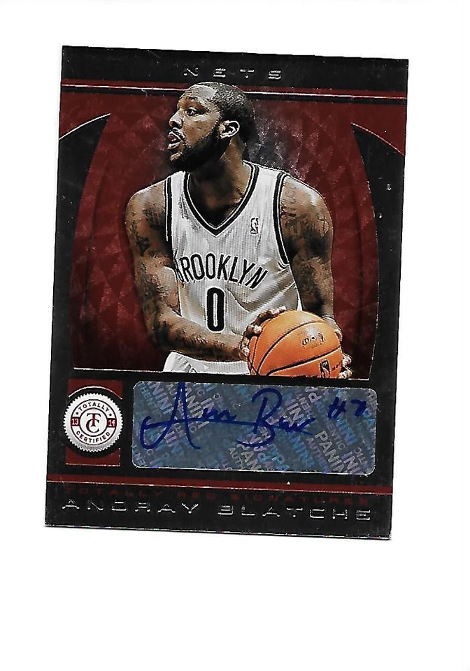 2013-14 PANINI TOTALLY CERTIFIED Autographs Red ANDRAY BLATCHE (Nets) #11/15 - Image 1 of 1