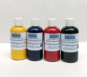 3x125ml Cyan-Magenta-Jaune - 500mL Gris - Encre Haute Qualité pour Epson 115 - Photo 1/1
