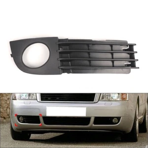 1pc Fog Light Lamp Cover Bumper Grille Right Side For Audi A6 C5 2002-2005 - Picture 1 of 8