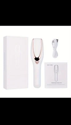 Cepillo de peine masajeador vibrador cuero cabelludo cabeza crecimiento cabello eléctrico portátil para mujeres Foto 1 de 4