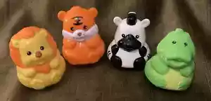 VTech Animal Adventures Arca Repuesto León, Cebra, Tigre y Caimán Figuras Weebles - Imagen 1 de 13