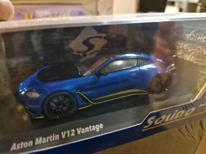 SOLIDO 4314103 MINIATURE ASTON MARTIN VANTAGE V12 BLUE 2023 1/43 - Foto 1 di 5
