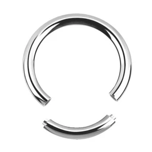 Treuheld® - 1,2 mm Piercing Segmentring - Stahl - Silber (4610v) - Picture 1 of 40