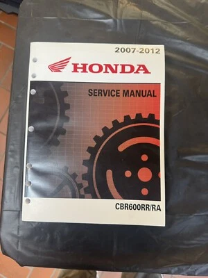 NOVO EM FOLHA Honda Motorcycle 2007-2012 CBR600RR/A Peça Manual de Serviço OEM # 61MFJ05 - Imagem 1 de 2