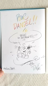 Le divan de la BD. E0 1999. Dédicace de Dirick en pleine page - Picture 1 of 2