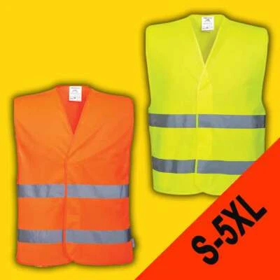 Warnweste Warnschutzweste Sicherheitsweste C474 Portwest gelb/orange (Gr.S-5XL)