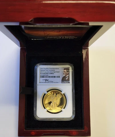 2017 Saint Gaudens National Park Foundation 1oz Gold Coin NGC PF70 UC Mercanti Cover