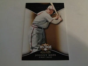 2009 Topps Triple Threads Sepia Johnny Mize Card #80 Serial #416/525 - Picture 1 of 2