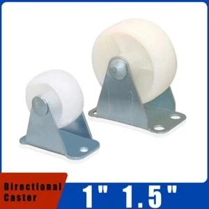 1" 1.5" Castors Nylon Wheels Directional Caster One-way Wheel White for DIY - Picture 1 of 8